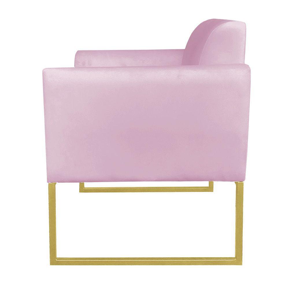 Kit 01 Namoradeira e 02 Poltronas Marisa Suede Base - 15