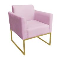 Kit 01 Namoradeira e 02 Poltronas Marisa Suede Base