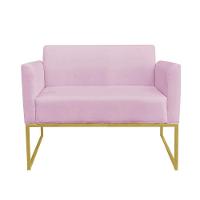 Kit 01 Namoradeira e 02 Poltronas Marisa Suede Base - 14