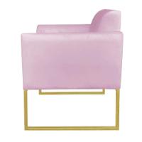 Kit 01 Namoradeira e 02 Poltronas Marisa Suede Base - 18