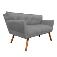 Kit 01 Namoradeira e 02 Poltronas Giratória Anitta Suede