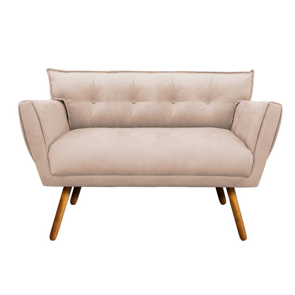 Kit 01 Namoradeira e 02 Poltronas Giratória Anitta Suede - 5