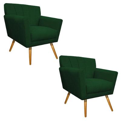 Kit 02 Poltronas Laura Mel Verde
