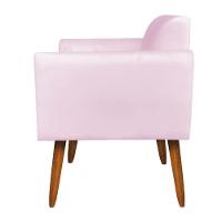 Namoradeira Marisa Suede Pés Palito Castanho Rosa Bebê