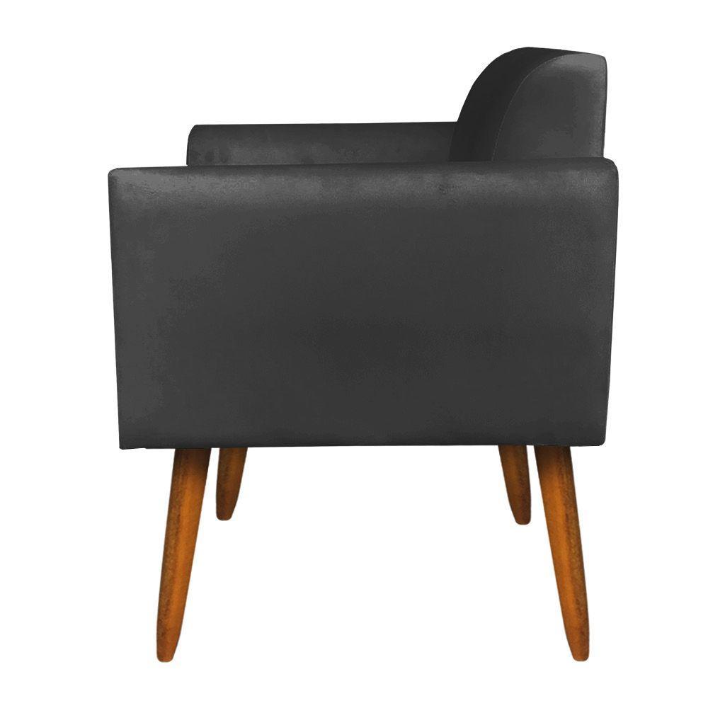 Namoradeira Marisa Suede Pés Palito Castanho Preto - 4