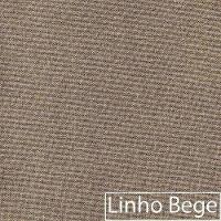 Kit 02 Poltronas Ferro Dourado Corano Nozes E Linho Bege - 3