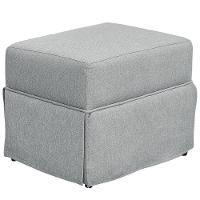 Poltrona E Puff Helena P02 Capitonê Linho Cinza Escuro - 3