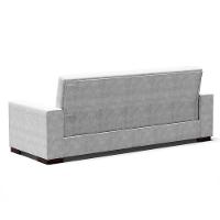 Sofá Cama 02 Lugares Lisboa Suede Pés De Madeira Cor Cinza - 9