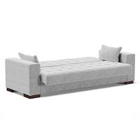 Sofá Cama 02 Lugares Lisboa Suede Pés De Madeira Cor Cinza - 11