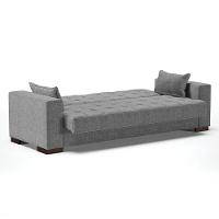 Sofá Cama 02 Lugares Lisboa Linho - D'Rossi Cor A26 Grafite - 6