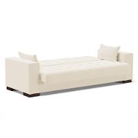 Sofá Cama 02 Lugares Lisboa Veludo - D'Rossi Cor Bege - 6