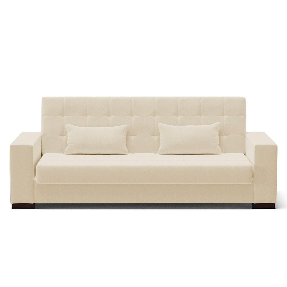 Sofá Cama 02 Lugares Lisboa Linho - D'Rossi Cor A19 Bege - 7