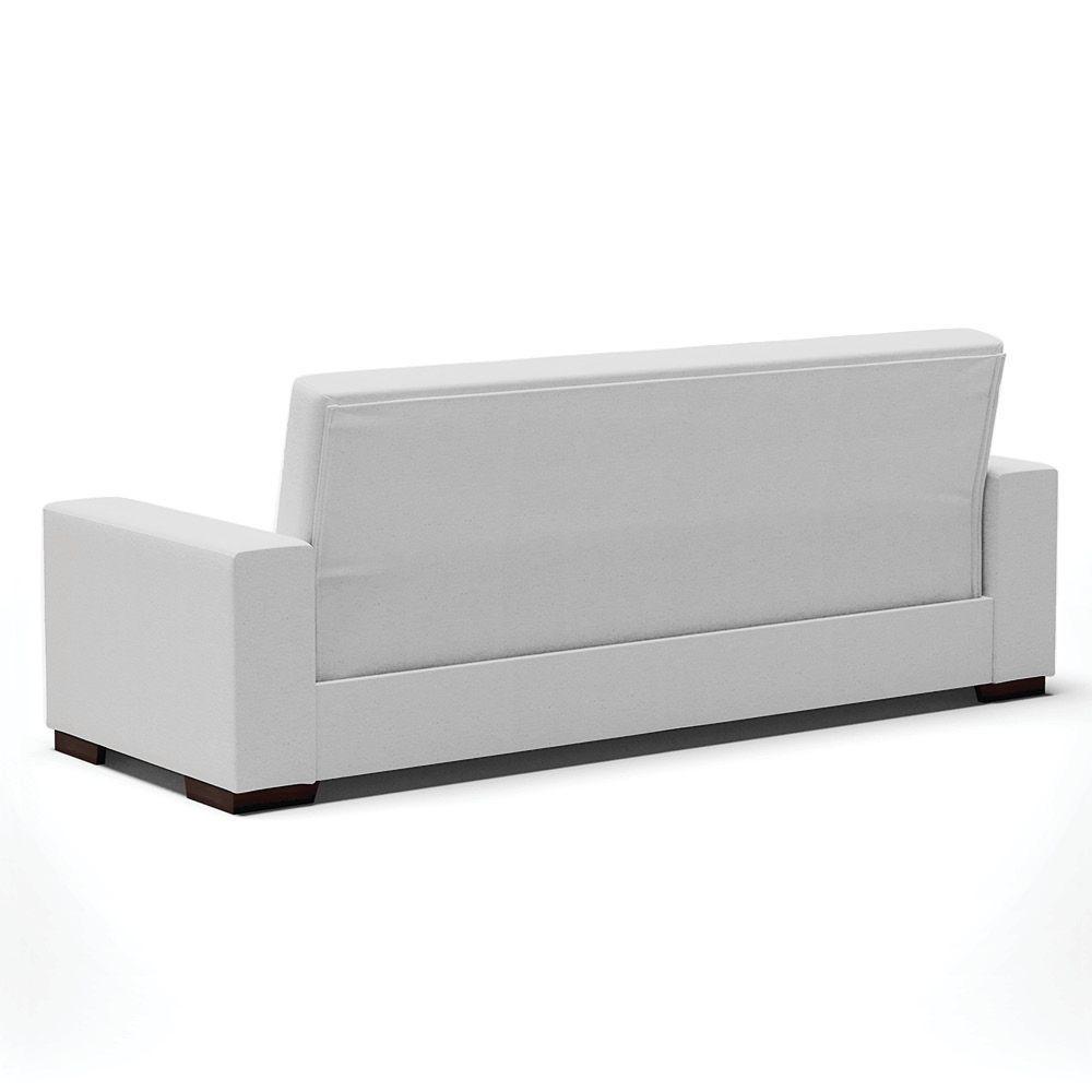 Sofá Cama 02 Lugares Lisboa Linho - D'Rossi Cor A05 Cinza - 5