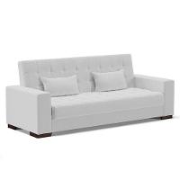 Sofá Cama 02 Lugares Lisboa Linho - D'Rossi Cor A05 Cinza - 1