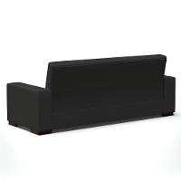 Sofá Cama 02 Lugares Lisboa Corino - D'Rossi Cor Preto - 5