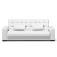 Sofá Cama 02 Lugares Lisboa Corino - D'Rossi Cor Branco - 7