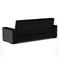 Sofá Cama 02 Lugares Lisboa Corano - D'Rossi Cor Preto - 3