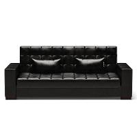 Sofá Cama 02 Lugares Lisboa Corano - D'Rossi Cor Preto - 5