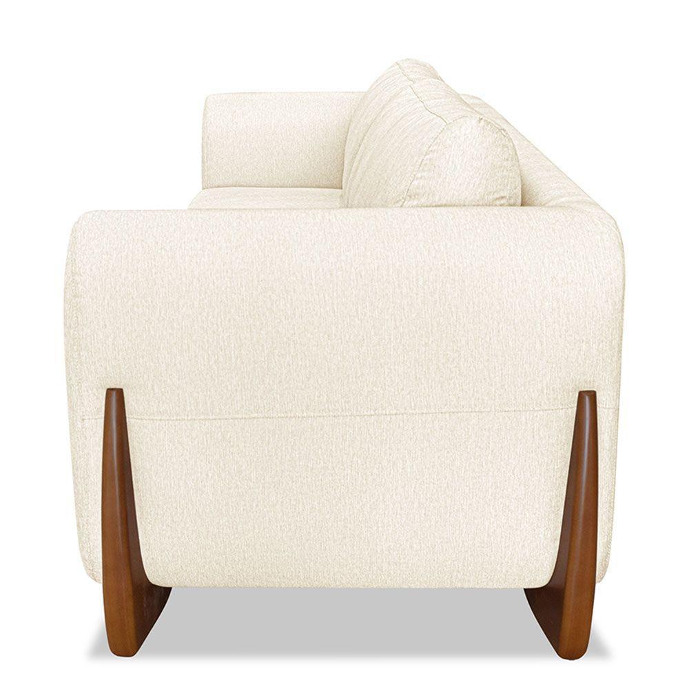 Sofá 2 Lugares 1,80m Lottus Pés Castanho-Pallazio Natural - 6