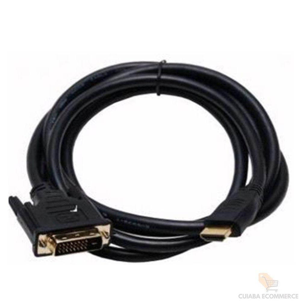 Cabo Dvi Macho X Hdmi Macho Para Computador 1,8M - 2