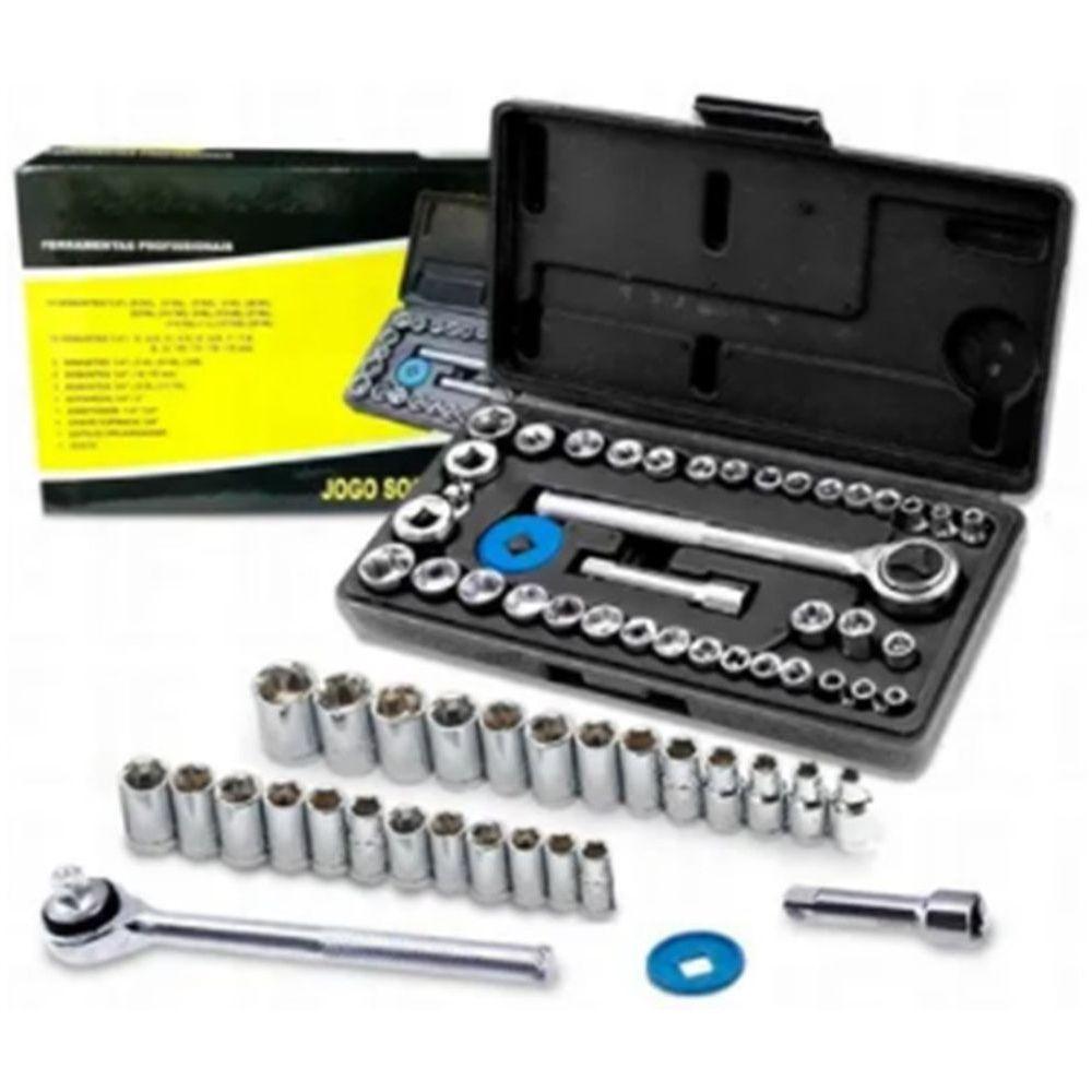 Conjunto Chave Soquete 40 Peças - Uso Profissional - 1