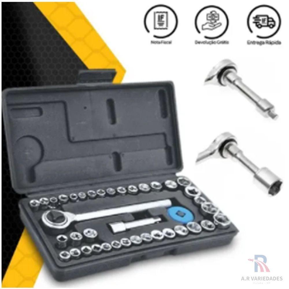 Conjunto Chave Soquete 40 Peças - Uso Profissional - 3