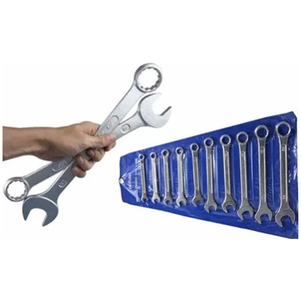 Chave 6 A 12Mm 12 Peças Aço Carbono Cromado - 2