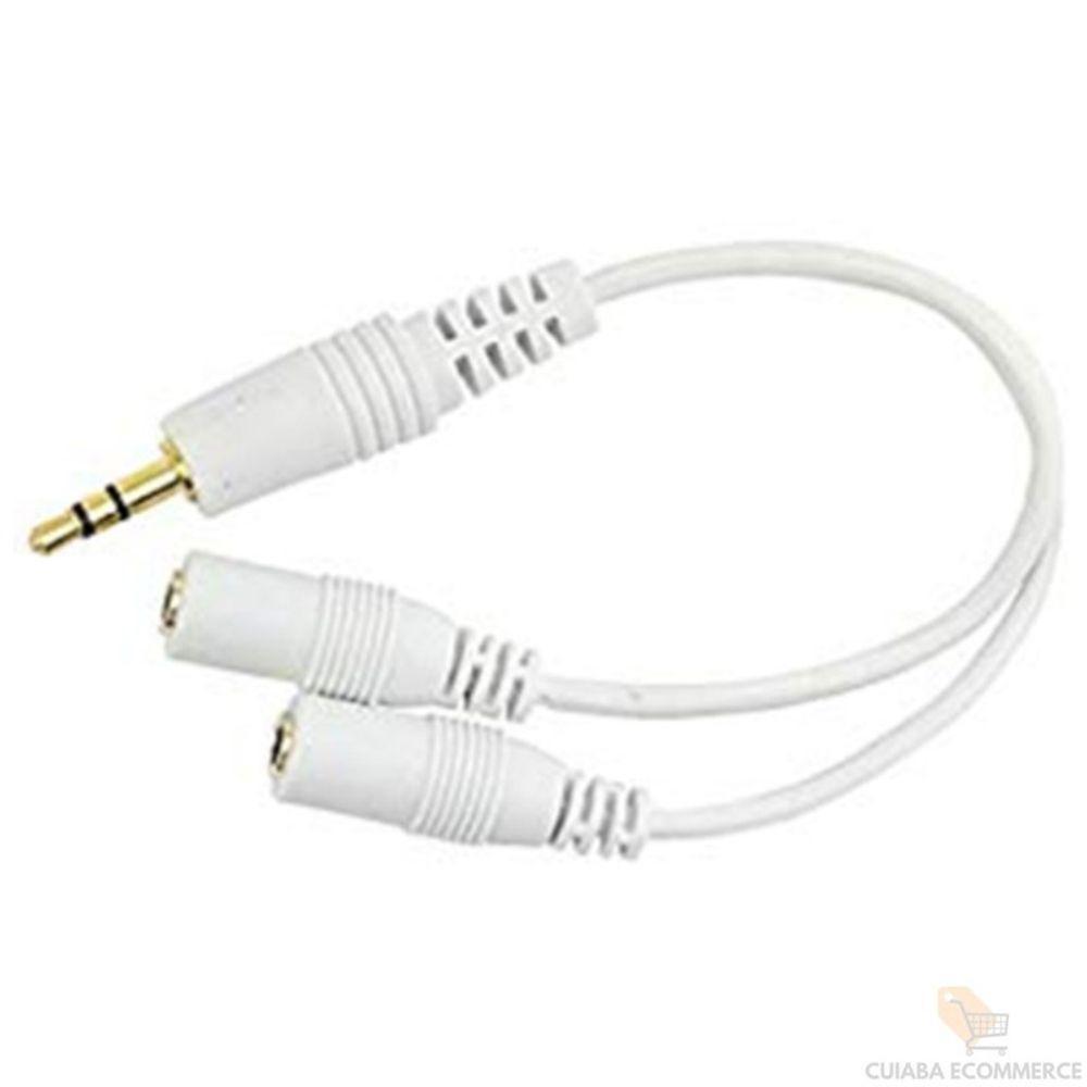 Cabo P2-Macho Estéreo 2 J2-Fêmea Para Celular - 2