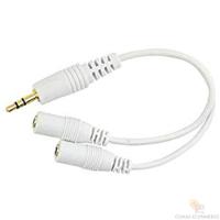 Cabo P2-Macho Estéreo 2 J2-Fêmea Para Celular - 2