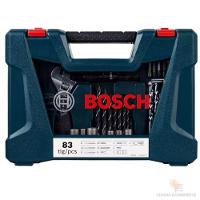 Jogo Kit Ferramentas Brocas Bits 83 Peças Bosch