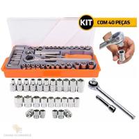 Kit Jogo Chaves Soquete Com Catraca - 3