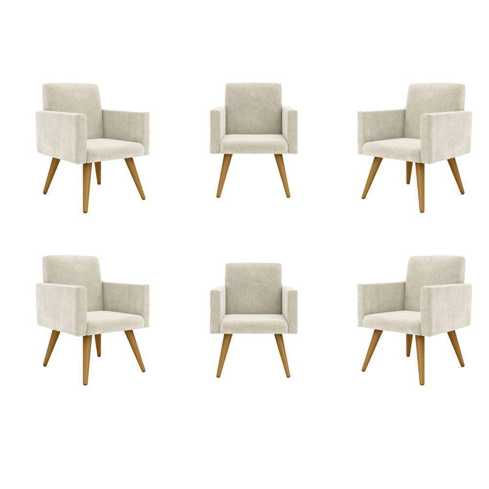 Kit 06 Poltronas Sala, Quarto, Escritorio bege - 1