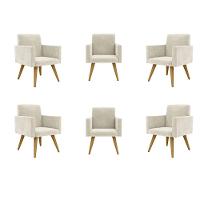 Kit 06 Poltronas Sala, Quarto, Escritorio bege - 1