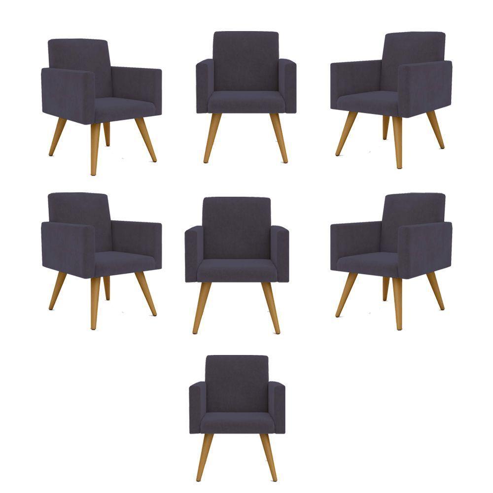 Kit 07 Poltronas Sala, Quarto, Escritorio ciza - 1