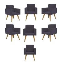 Kit 07 Poltronas Sala, Quarto, Escritorio ciza - 1