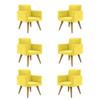 Kit 06 Poltronas Sala, Quarto, Escritorio amarela - 1