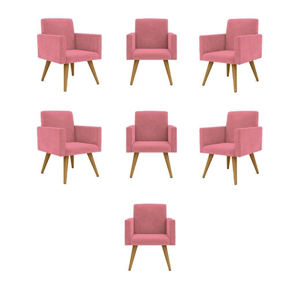 Kit 07 Poltronas Sala, Quarto, Escritorio Rosa - 1