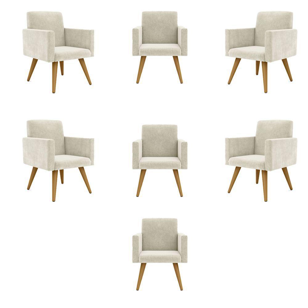 Kit 07 Poltronas Sala, Quarto, Escritorio bege - 1