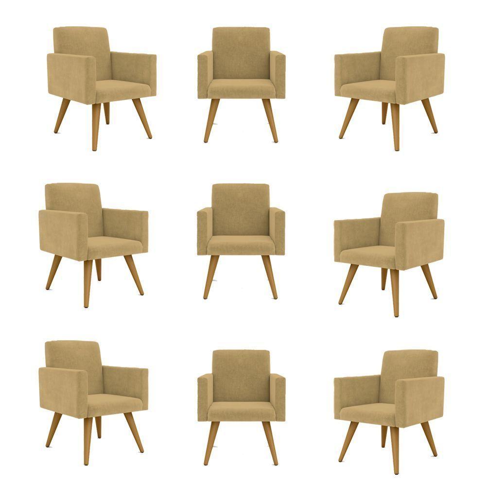 Kit 09 Poltronas Sala, Quarto, Escritorio capuccino - 2