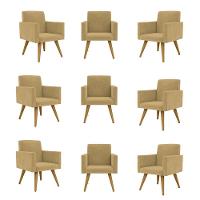 Kit 09 Poltronas Sala, Quarto, Escritorio capuccino - 2