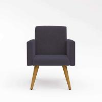 Kit 8 Cadeiras Poltronas Escritório Recepção Cinza - 19