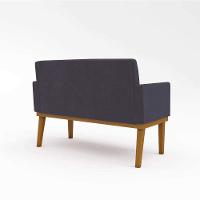 Ki 02 Poltronas Com Base + Namoradeira Sala Cinza - 3