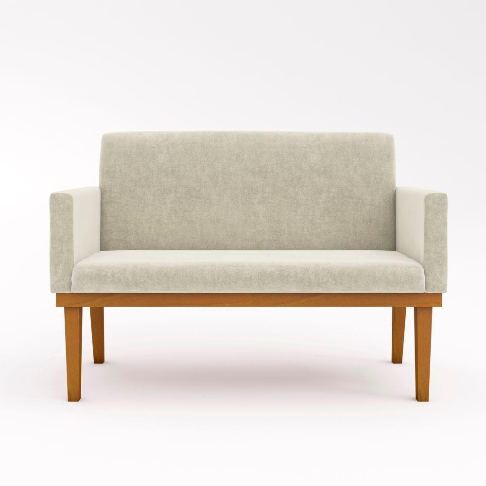 Ki 02 Poltronas Com Base + Namoradeira Sala bege - 3