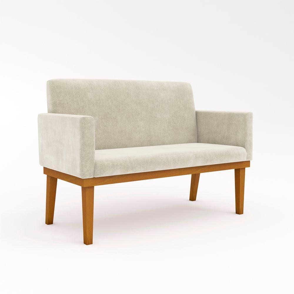 Ki 02 Poltronas Com Base + Namoradeira Sala bege - 5