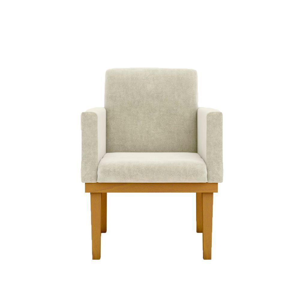 Ki 02 Poltronas Com Base + Namoradeira Sala bege - 7