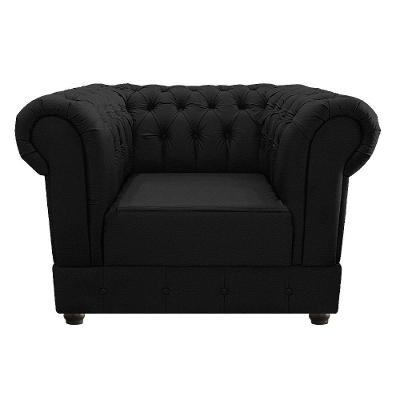 Poltrona Decorativa Chesterfield Ana Corano Preto
