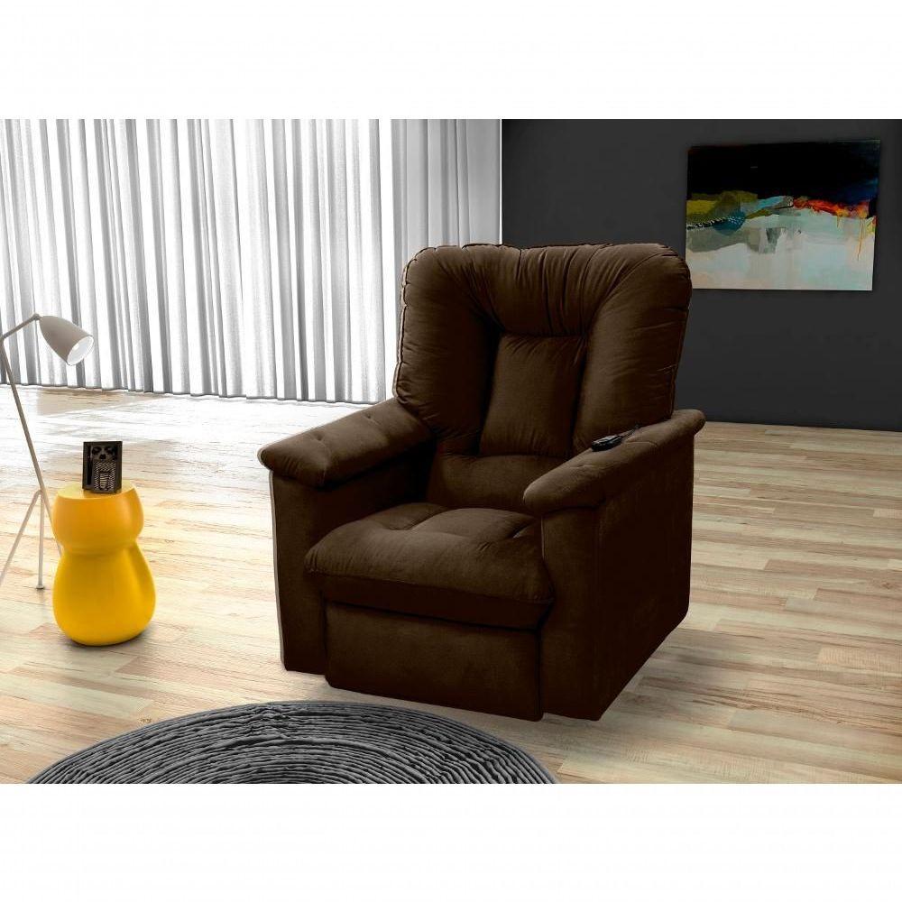 Poltrona Do Papai Reclinável - Marrom Escuro - 2