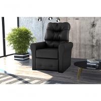 Poltrona Do Papai Reclinável Clio - Preto Corino - 2