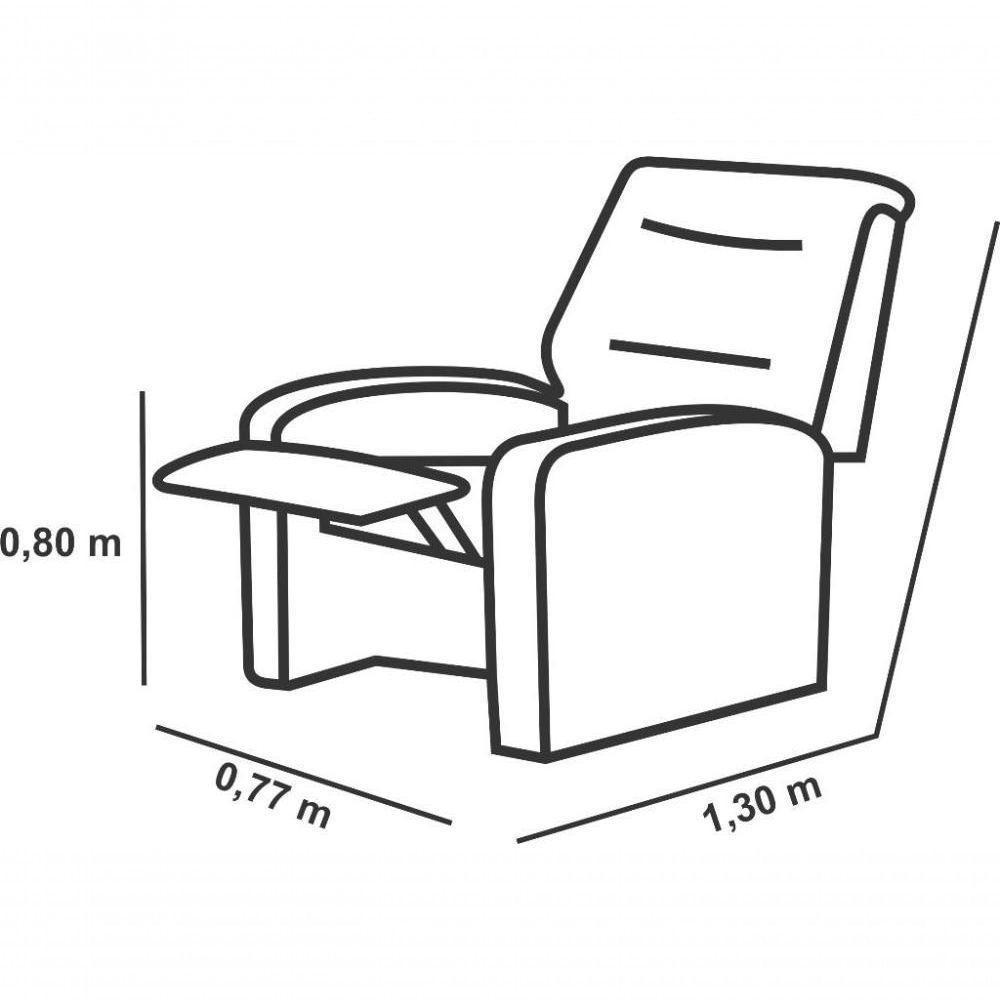 Poltrona Do Papai Reclinável Classic - Preto Corino - 2