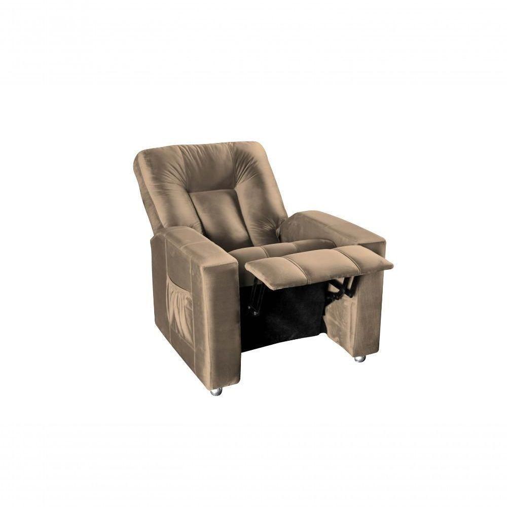 Poltrona Do Papai Reclinável Pallas Mx5 - Marrom Claro - 3